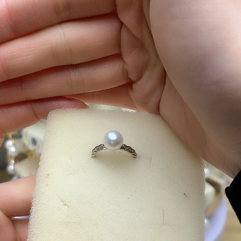 【闪购商品】海水珍珠戒指银S925镶嵌
