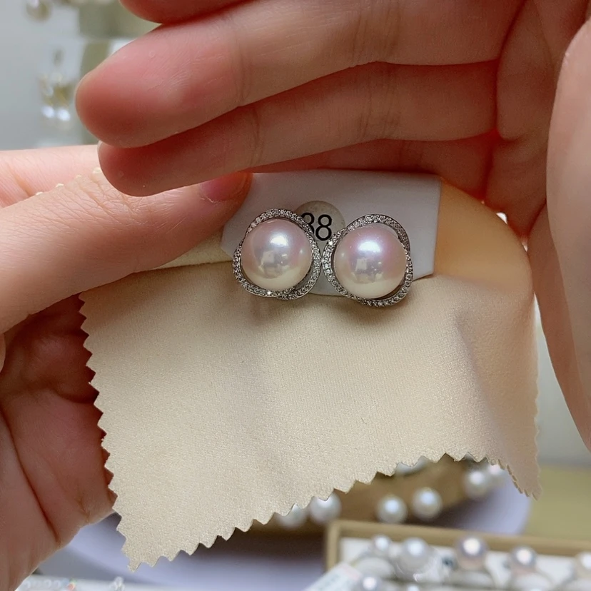 【闪购商品】淡水珍珠耳饰银S925镶嵌