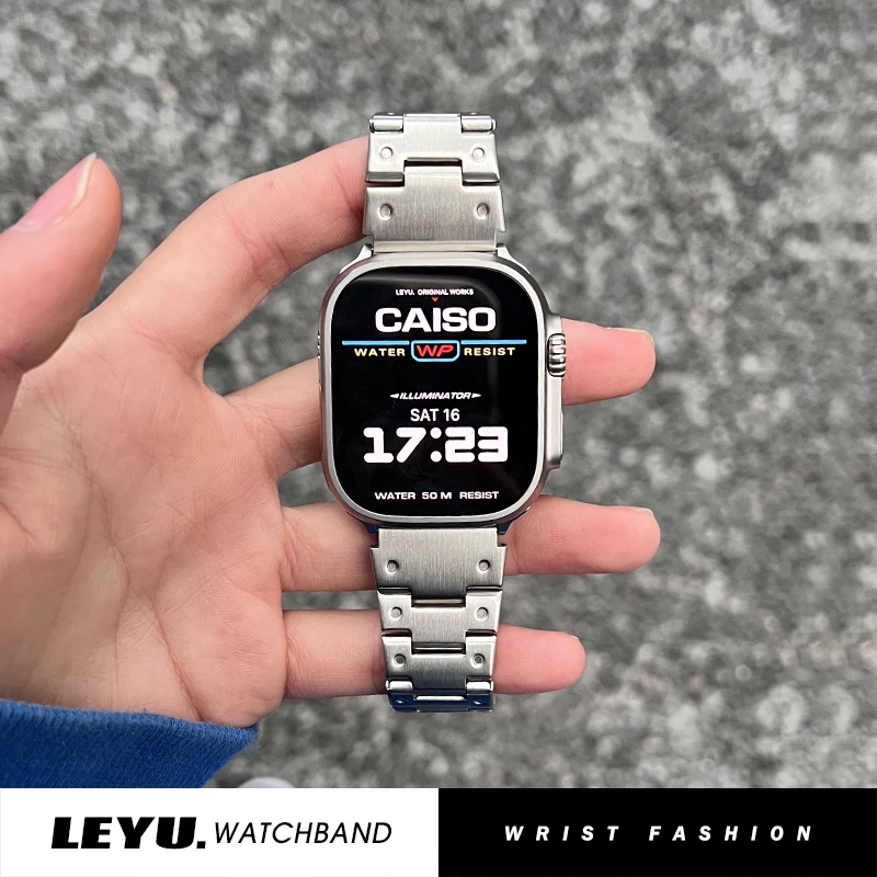 乐雨小方块金属表带适用iWatch11/10applewatch9苹果s8手表ultra