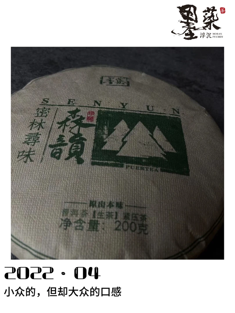 【普洱生茶】2023·森韻 易武生茶200g