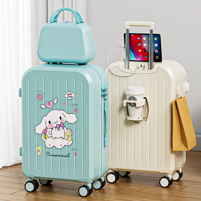 行李箱女学生小清新拉杆箱卡通密码箱可爱高颜值可坐旅行箱包百搭