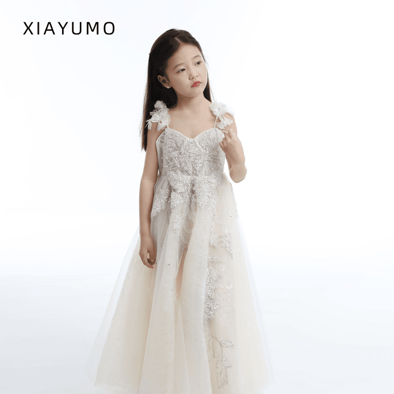 36LM227夏羽墨儿童礼服公主裙高端生日宴会晚礼服钢琴主持演出服