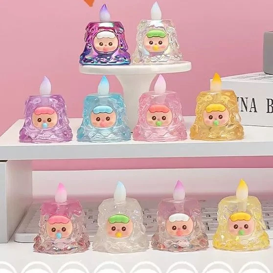 星梦许愿没烦恼盲盒生日蜡烛灯卡通发光公仔