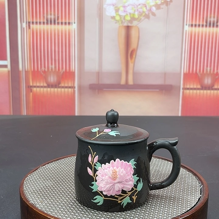 紫砂茶杯紫砂茶具手工紫砂盖杯