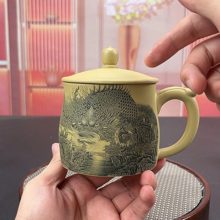 紫砂茶杯紫砂茶具手工紫砂盖杯