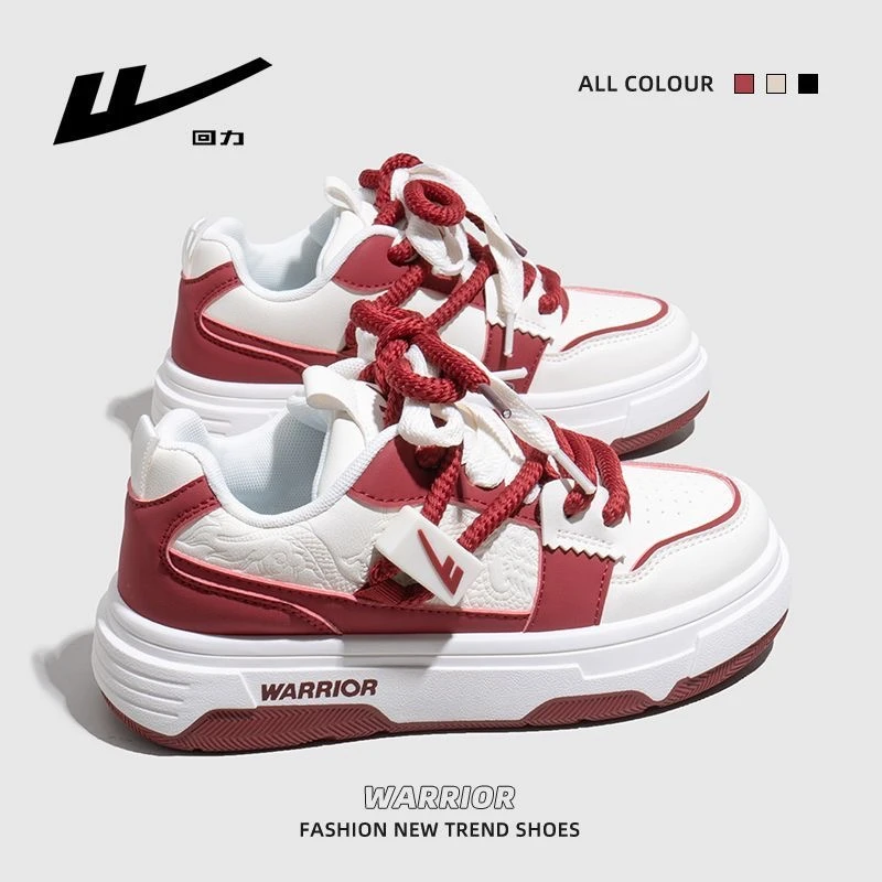 【龙年限定】回力女鞋2025冬季新款中国红板鞋休闲百搭学生小众鞋子