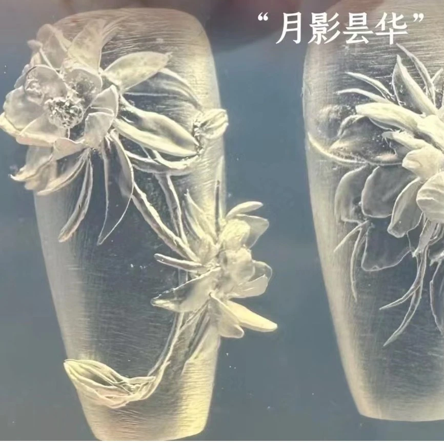 语菲老师优选 美甲日月昙华模具 新款精美款美甲工具