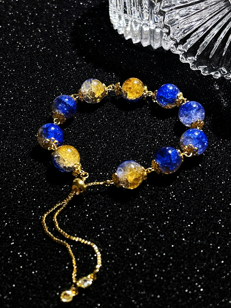 DIY串珠成品手链手工DIY珠珠时尚编织美丽可爱颜色款式佩戴cm