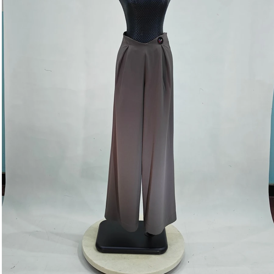 海云丹斯②新款交谊舞摩登舞 V型腰阔腿裤HYK009