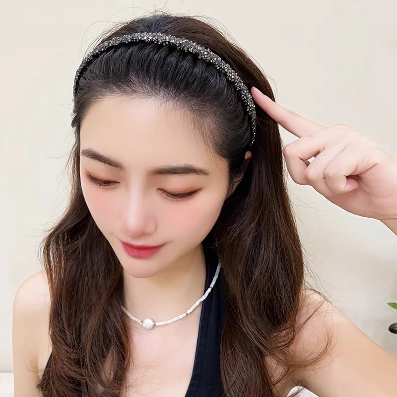 碎发整理神器发箍女款防滑头箍短发发卡2024新款高级感发夹头饰韩