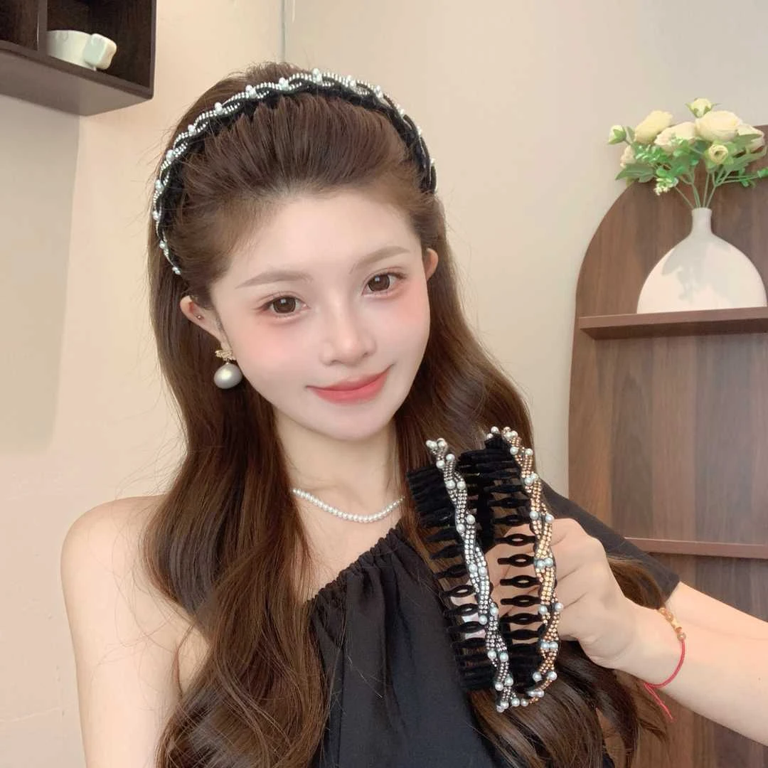 麻花轻奢发箍成人气质发卡植绒洗漱发洗脸网红碎发头箍发饰头饰