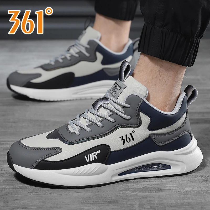361男鞋男士运动鞋秋冬学生潮流潮鞋百搭加厚加绒高帮跑步鞋防滑