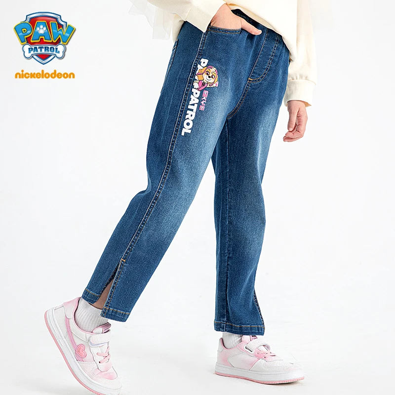 【清货】汪汪队女童牛仔裤2023春季新品百搭休闲儿童牛仔长裤春秋