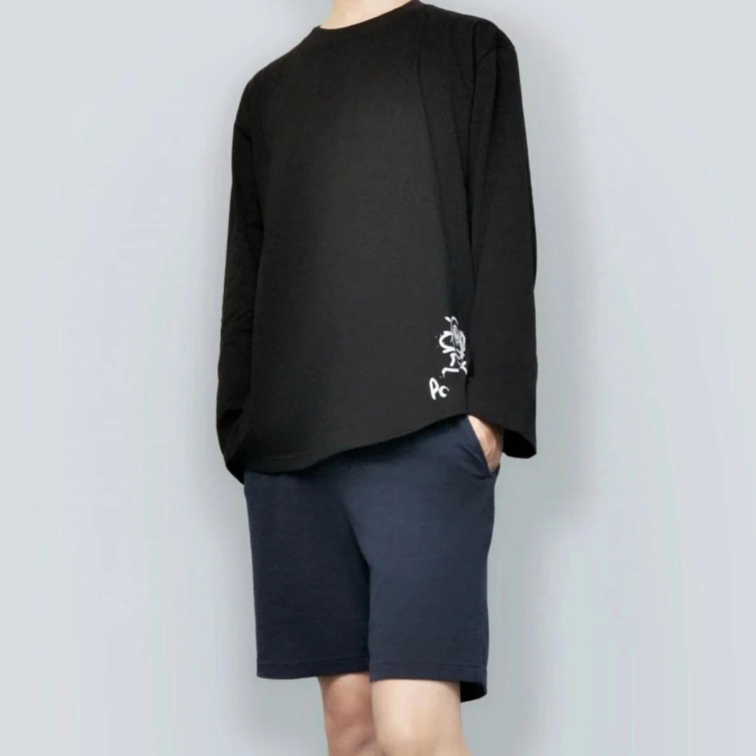 年末清仓 不可退换 方块儿 秋季长袖字母T恤