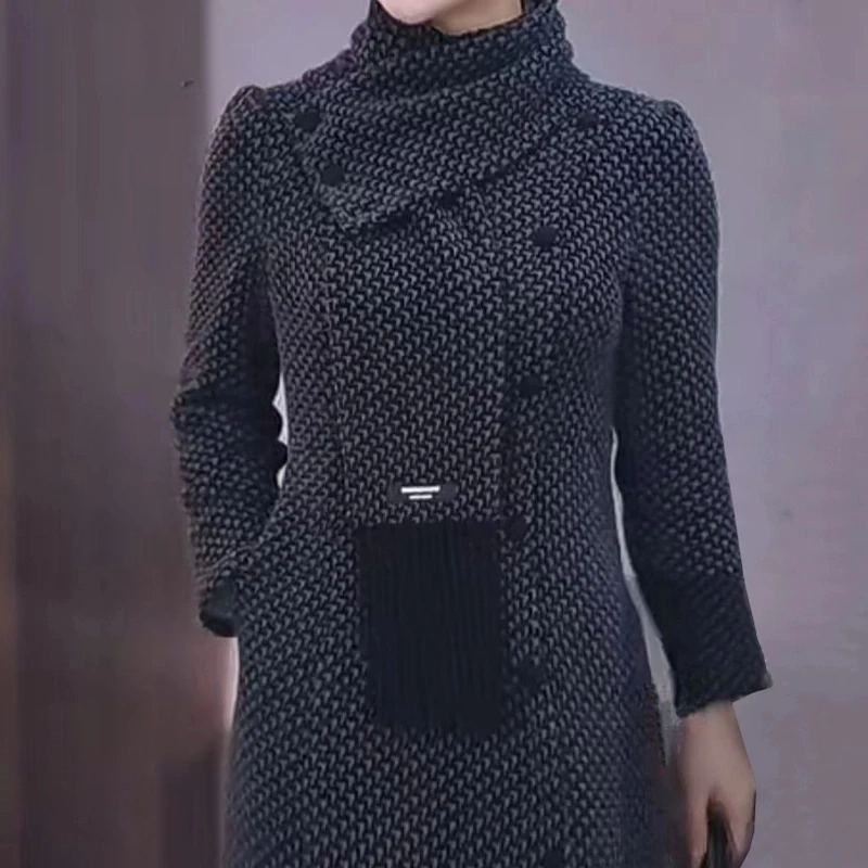 【送围巾】2025冬季新款气质旗袍显瘦长袖复古时尚新中式国风裙