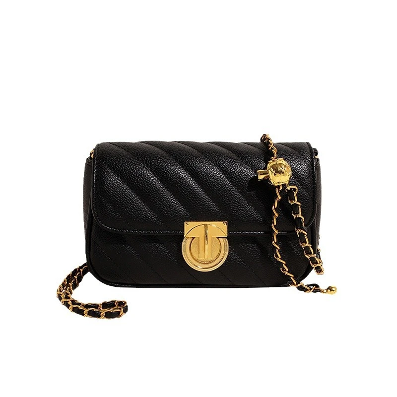 新款小众设计高级感小香风百搭单肩斜挎包时尚链条包手机包包女