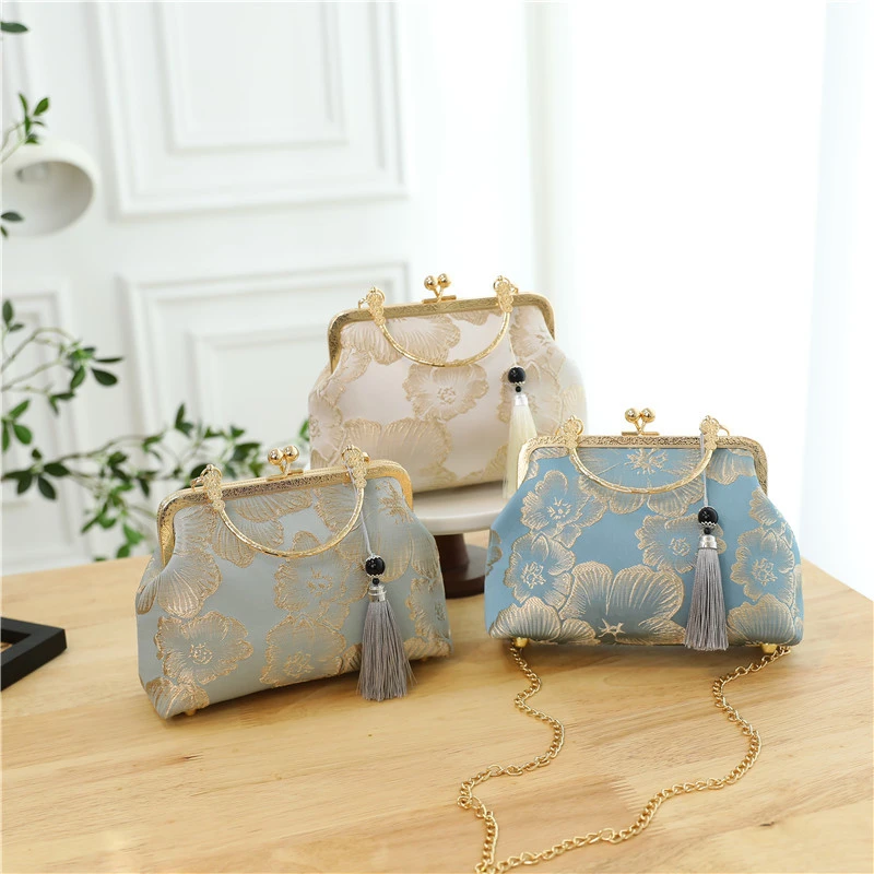 时尚新款高品质旗袍包中式国风手提包宴会包女包走秀包单肩斜挎包