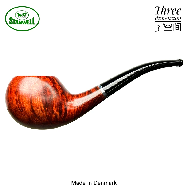 Stanwell丹麦斯坦威2010前全新36型光面弯式石楠木烟斗