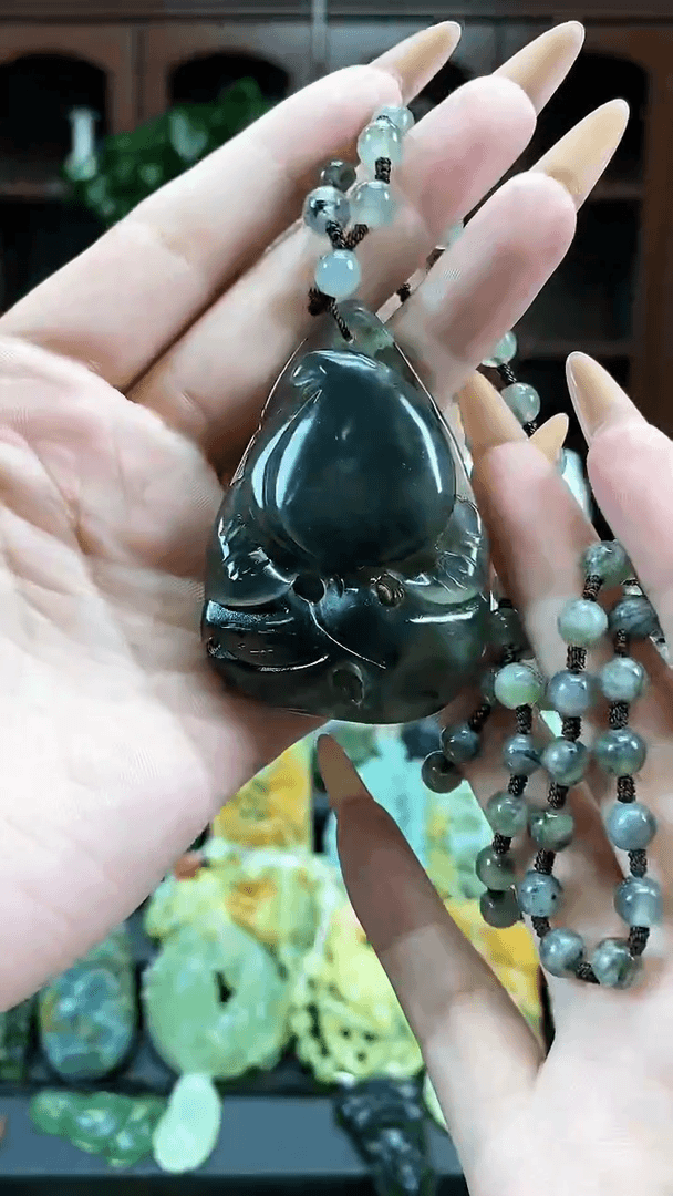 【闪购商品】蛇纹石玉吊坠未镶嵌1