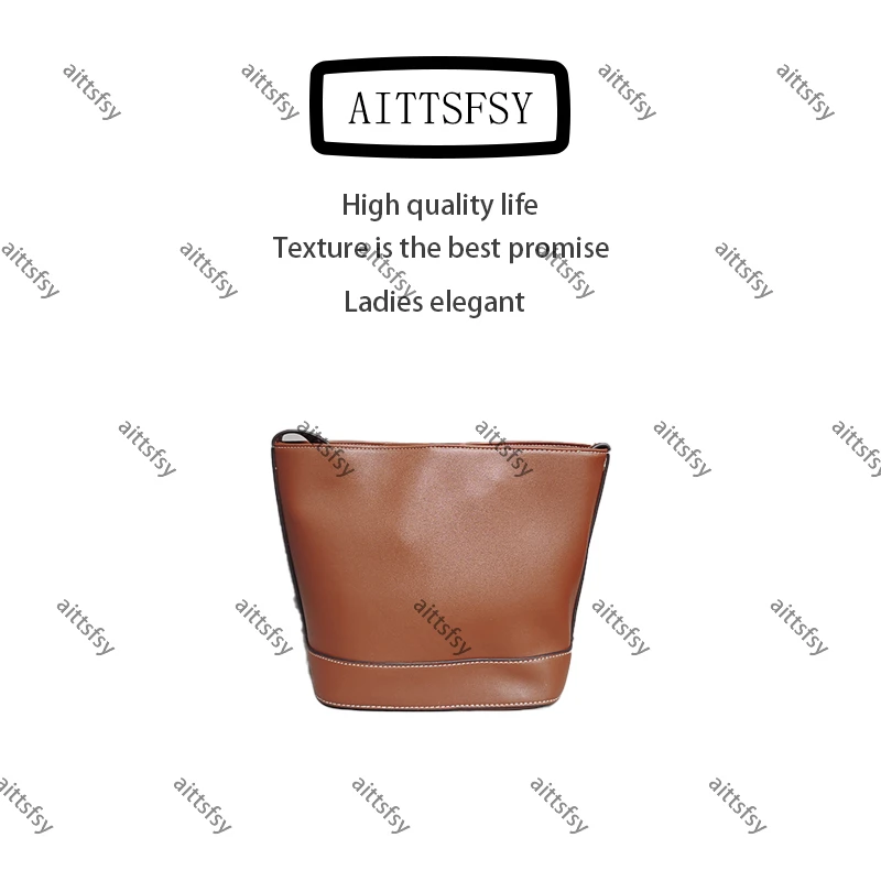 手工真皮新款包包百搭女包-KXM水桶大号