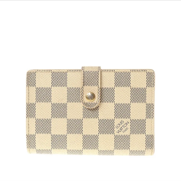 95新   LouisVuitton/路易威登 LV白棋盘格钱包/ME218010