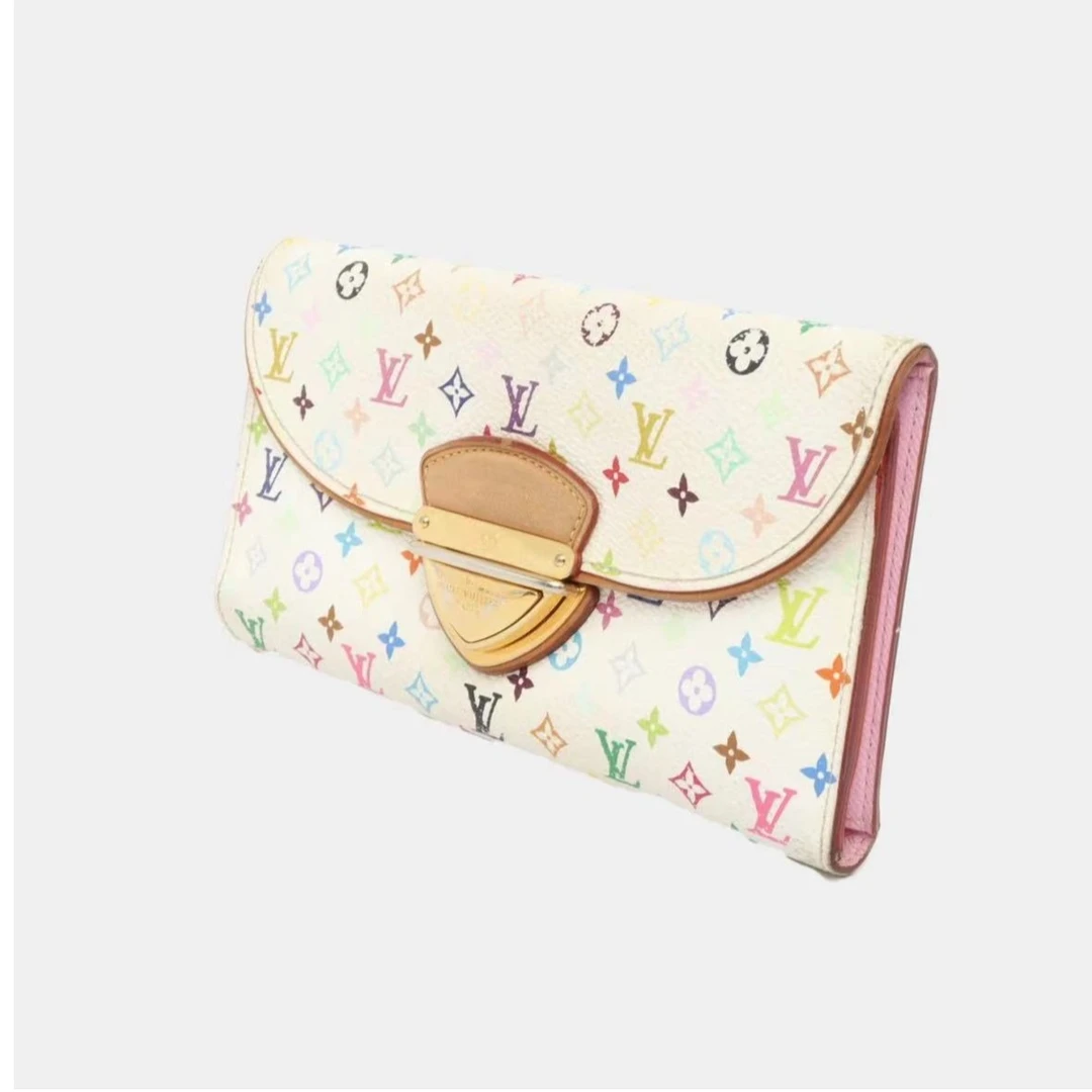 95新   LouisVuitton/路易威登 LV白三彩钱包/XM023003