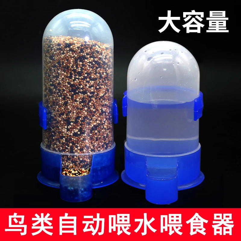 鸟用饮水器自动喂食器喂水喝水器大号鹦鹉八哥食盒喂鸟食罐鸟用品