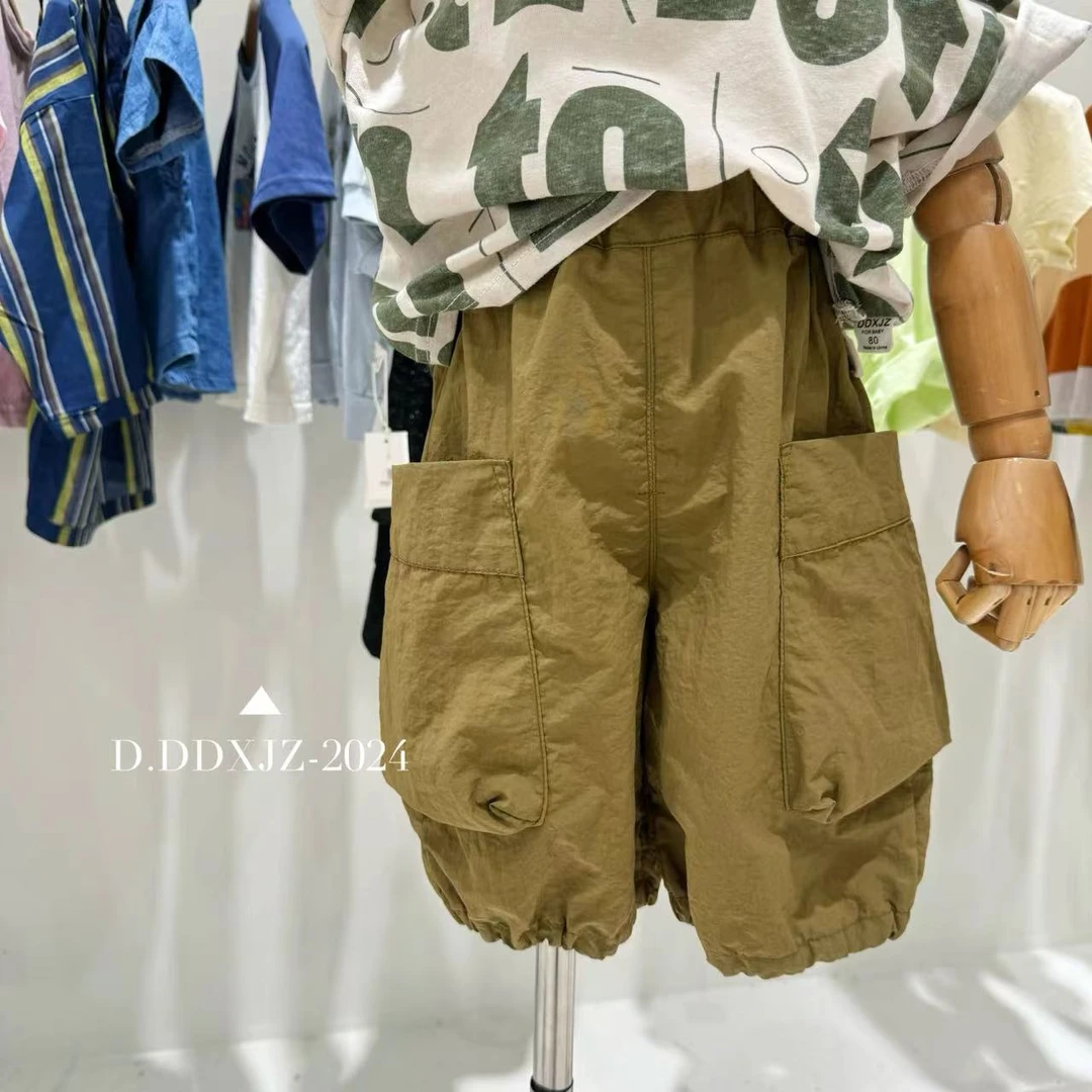 【捡漏】滚滚家韩版男童出街高颜值大口袋七分中裤6052