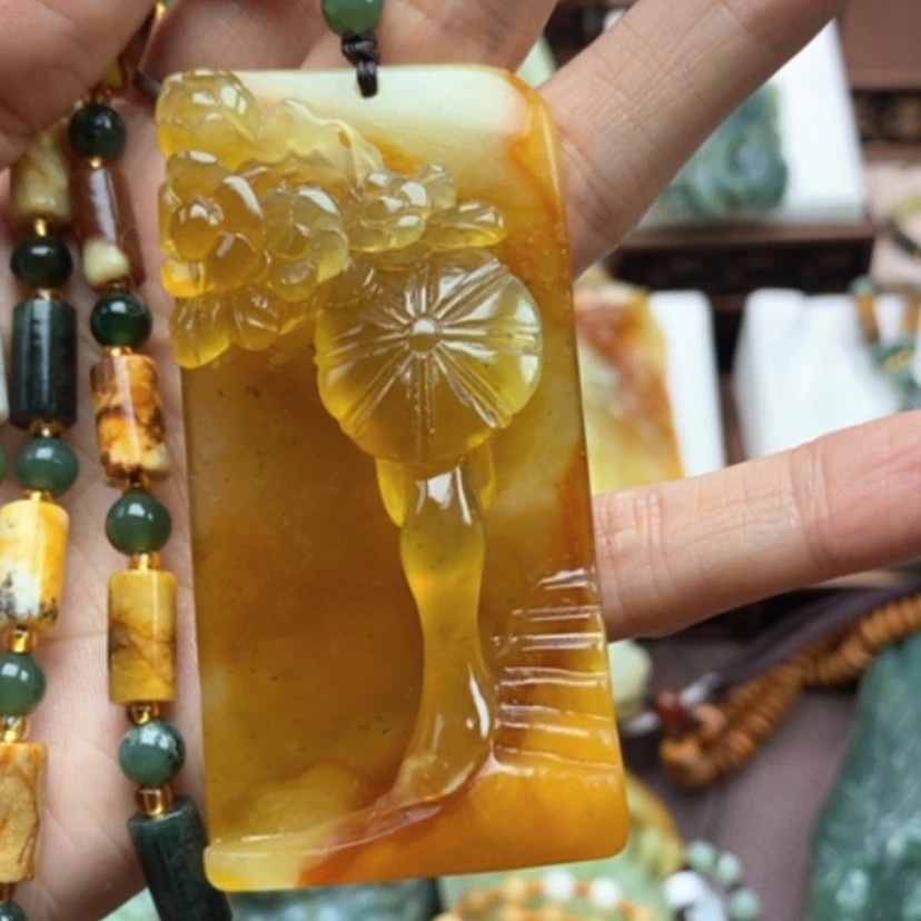 【闪购商品】岫玉挂件未镶嵌芳*渡