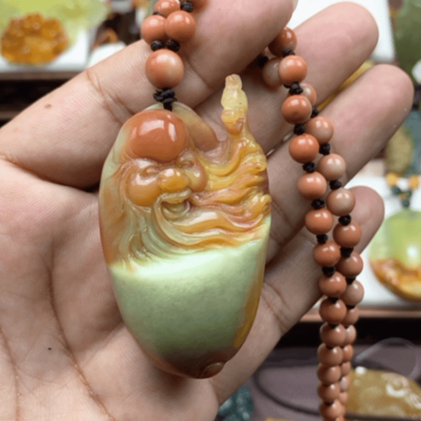 【闪购商品】蛇纹石玉挂件未镶嵌