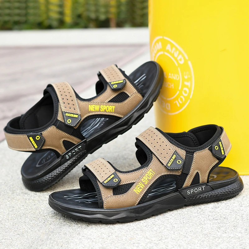 迈易步夏季新款沙滩鞋男凉鞋男士休闲户外男鞋开车专用耐磨工作