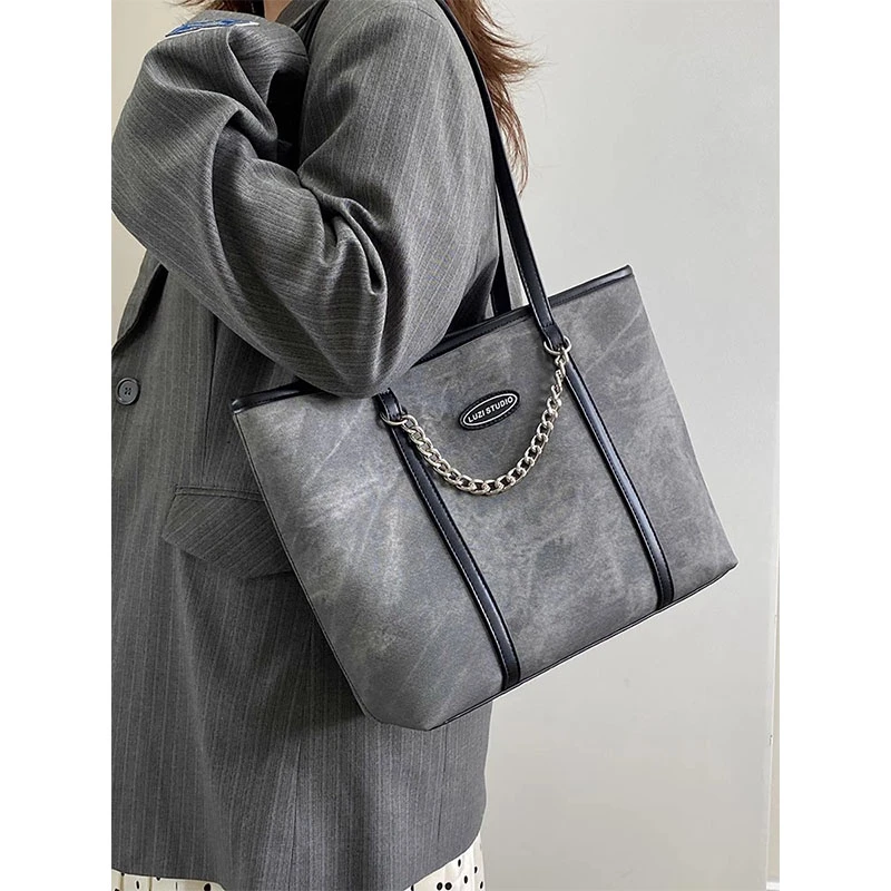 55【链条大包】小众新款女包大容量高级感托特包单肩手提大包
