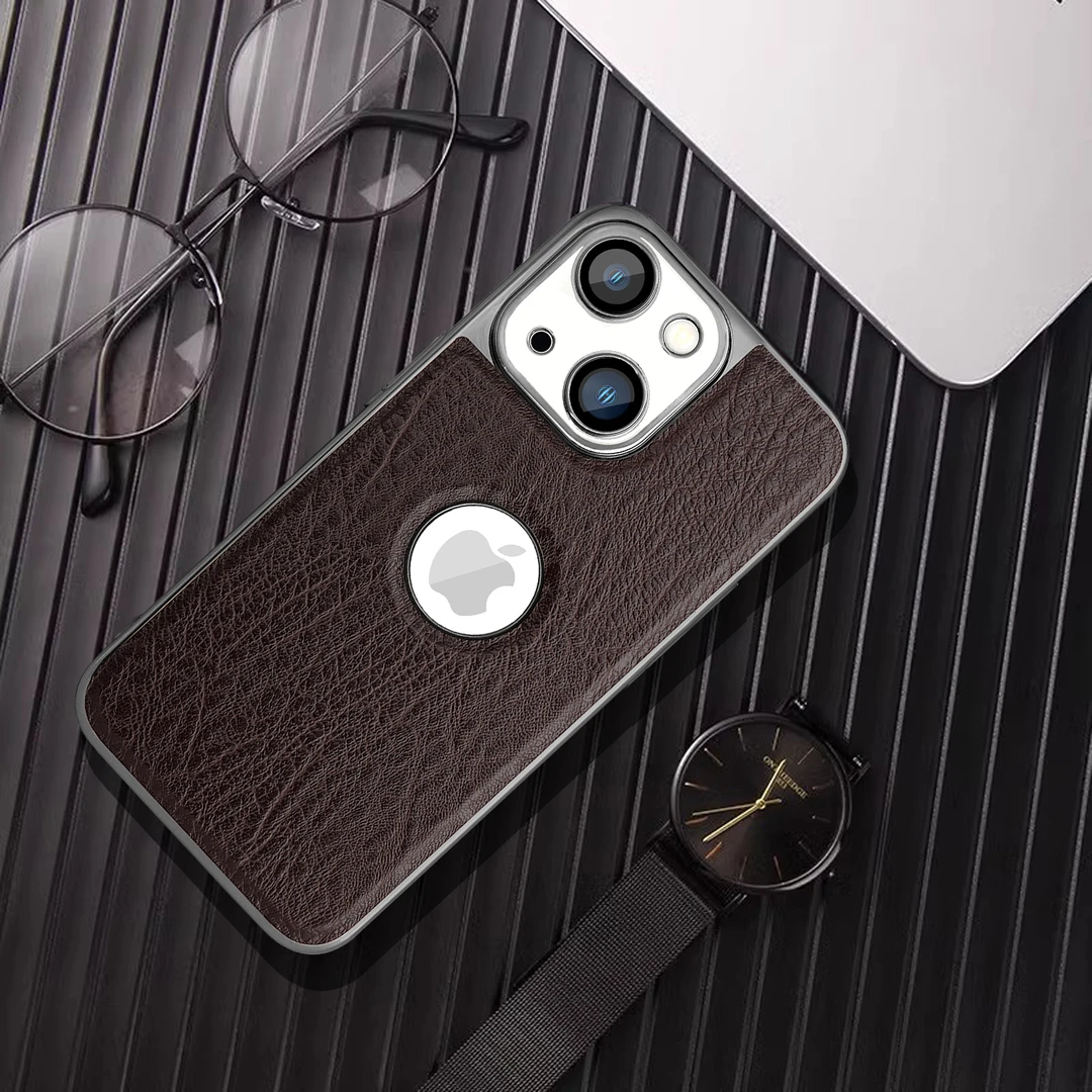 适用于苹果13高档手机壳鳄鱼皮纹高端轻薄防摔商务全包