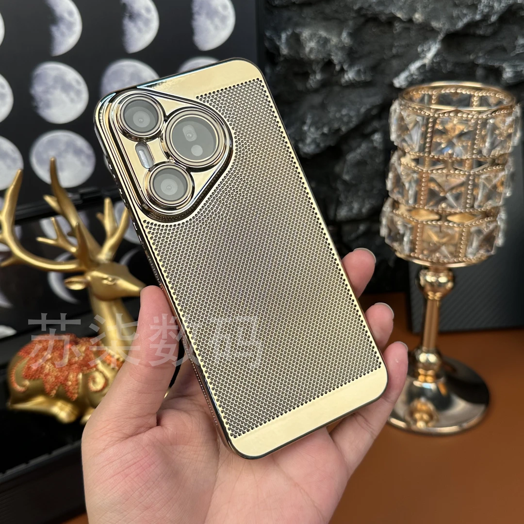 适用华为Pura70手机保护壳Pro+新款高清镜头膜超薄散热透气防摔60