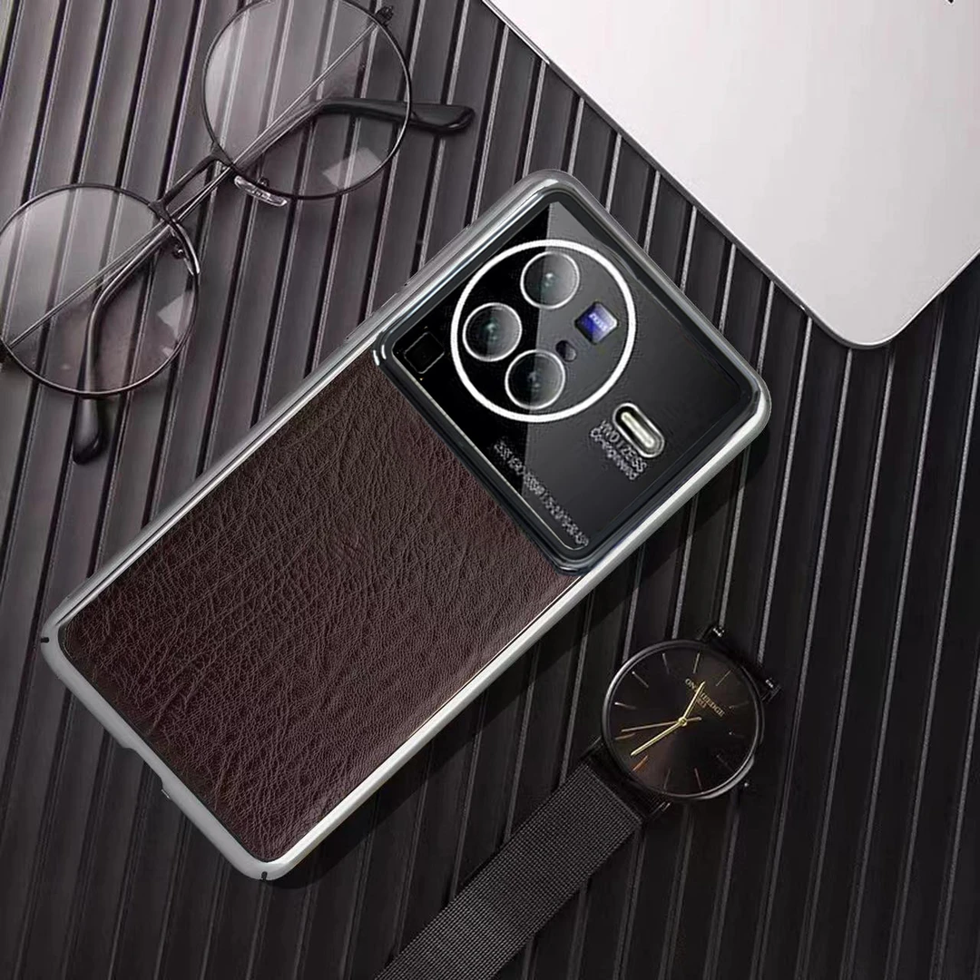 适用于VIVOX80高档手机壳鳄鱼皮纹高端轻薄防摔商务全包