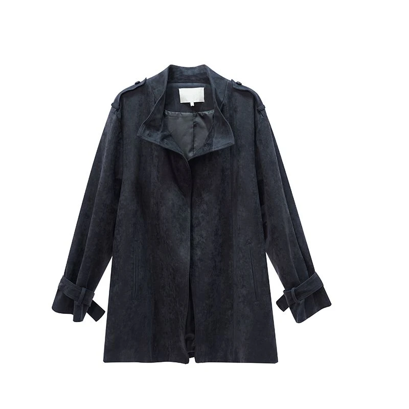 2024新款秋季中长款风衣显瘦宽松外套高级感F593310