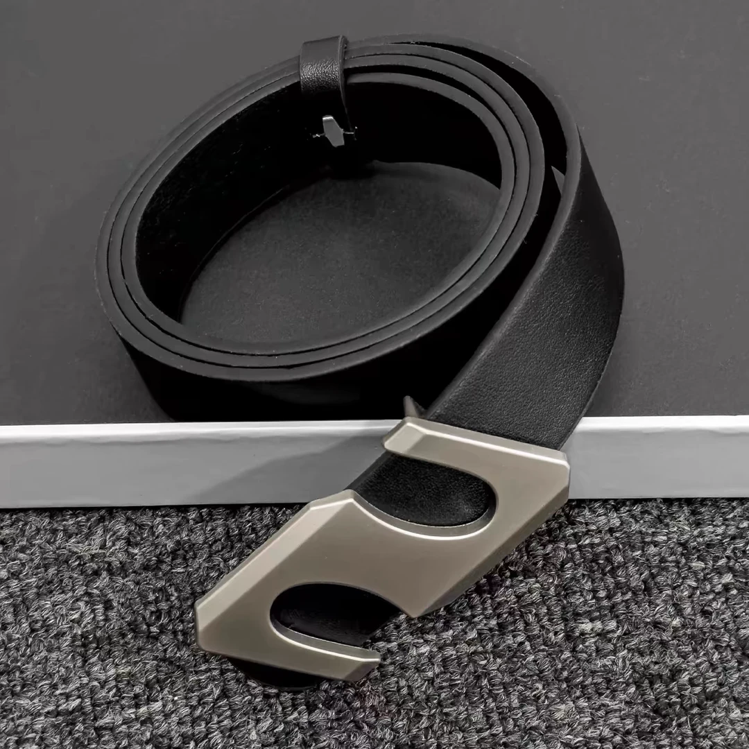 Down minority cleanfit搭配S扣眼裤腰带潮流百搭配饰牛仔裤皮带