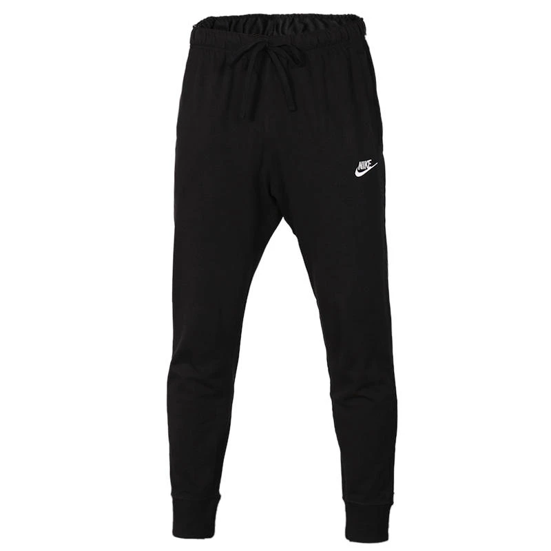 NIKE/耐克夏季休闲运动系带跑步黑色束脚长裤卫裤情侣男子九分