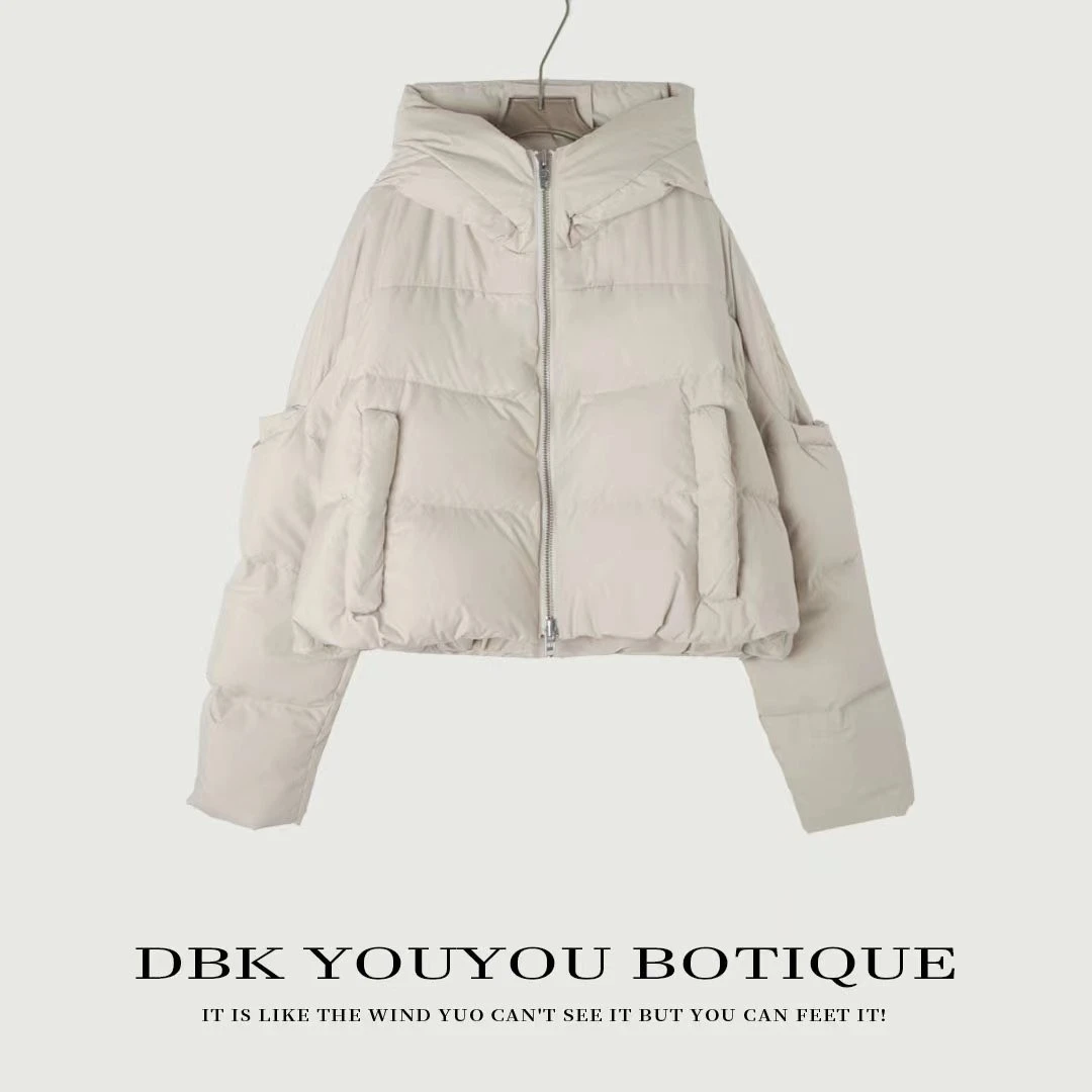 小众设计款/IMAN拉链抽绳羽绒外套