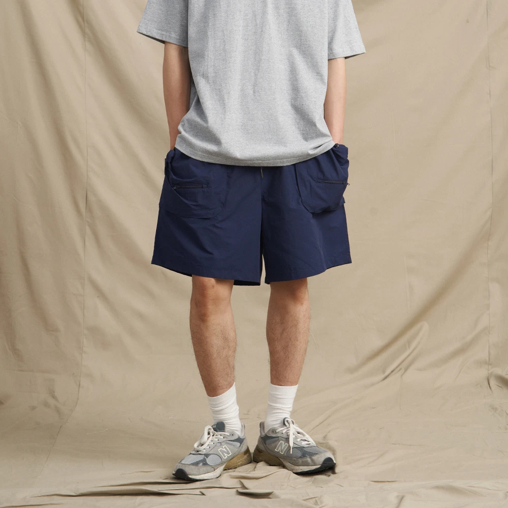 BPCALL户外钓鱼膝上3cm日系宽daiwa休闲CityBoy工装短裤男女同款