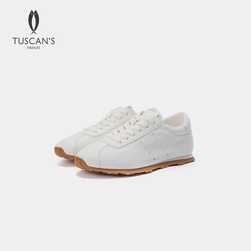 TUSCAN'S新款时尚百搭真皮经典德训鞋舒适透气休闲鞋TS时代双鱼