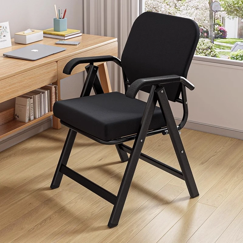 折叠椅子家用休闲靠背椅舒适久坐透气办公椅宿舍大学生写作业椅子