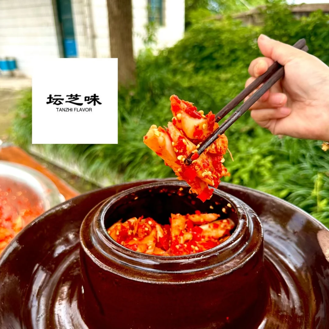 坛芝味湖南口味传统剁椒子姜片脆辣爽口420克一瓶香脆