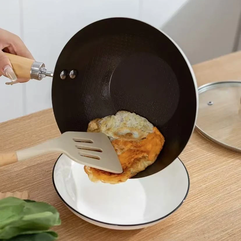 日本品牌1-2人食无涂层免开锅平底炒锅