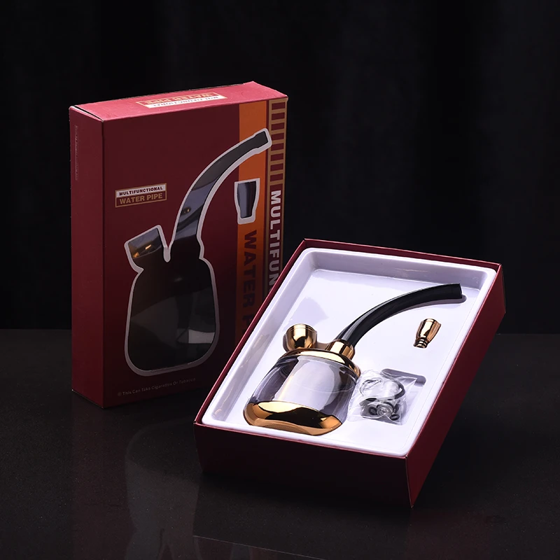 【烟友俱乐部】粗中细烟三用一体烟嘴烟斗可装水的焦油过滤器烟壶