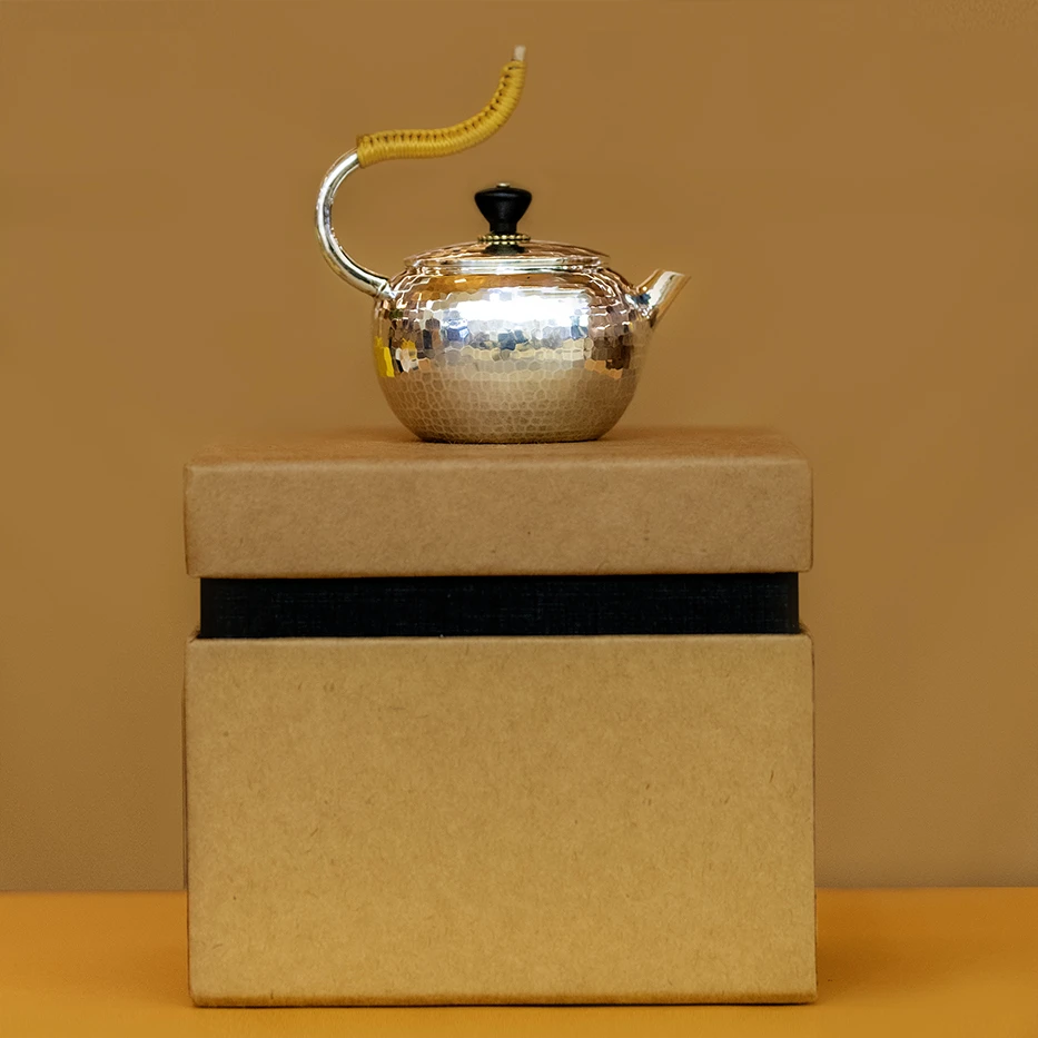 纯手工泡茶小银壶天鹅壶
