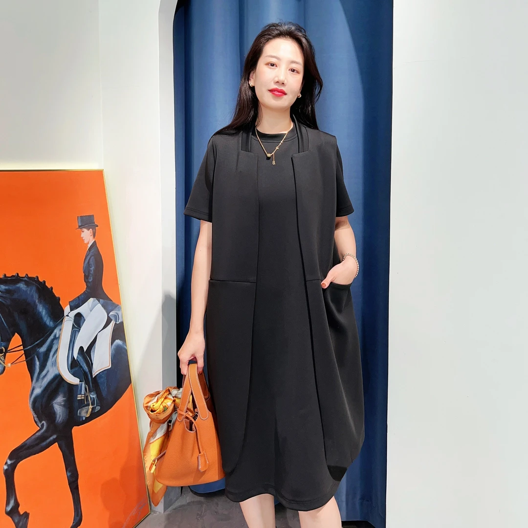 液态空气层分割中长款马甲