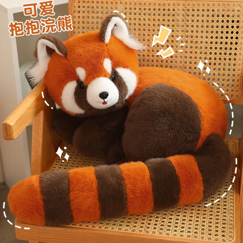 趴趴小熊猫玩偶毛绒玩具狐狸睡觉抱枕浣熊公仔情人节生日礼物女生