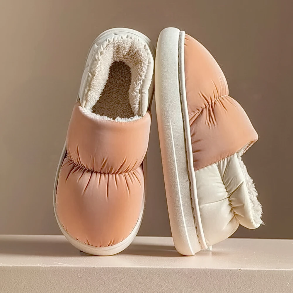 男款冬季新款棉拖鞋居家保暖耐磨毛绒家用防滑女码加厚内棉拖鞋子