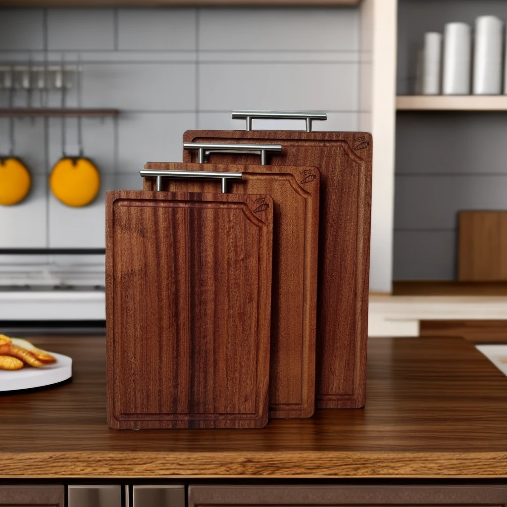 乌檀木实木砧板双面可用中式防霉防开裂防滑抗菌菜板切菜板两用